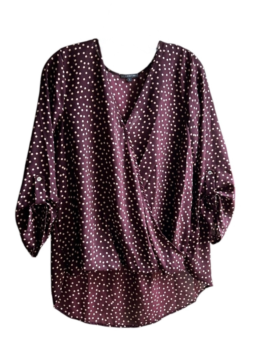 West Kei V Neck Blouson Lightweight Blouse L